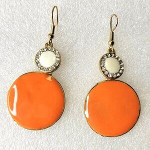 Orange Light Drop Earrings